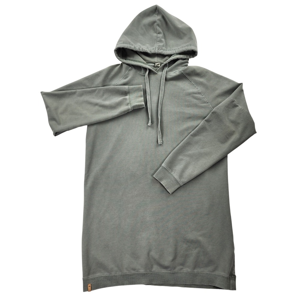 Tentree Hoodie Dress Womens Medium Sage Green Cotton Blend Sustainable